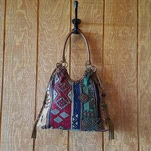 Carpetbag, bono style purse